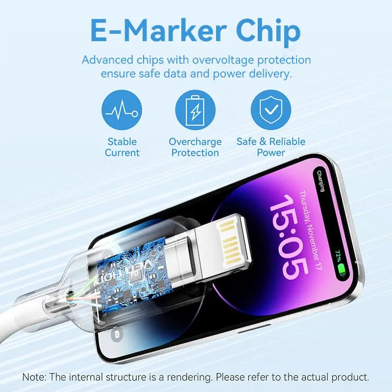Vention USB 2.0 Type-A Male to Lightning Male 2.4A Cable PVC Type - Vention