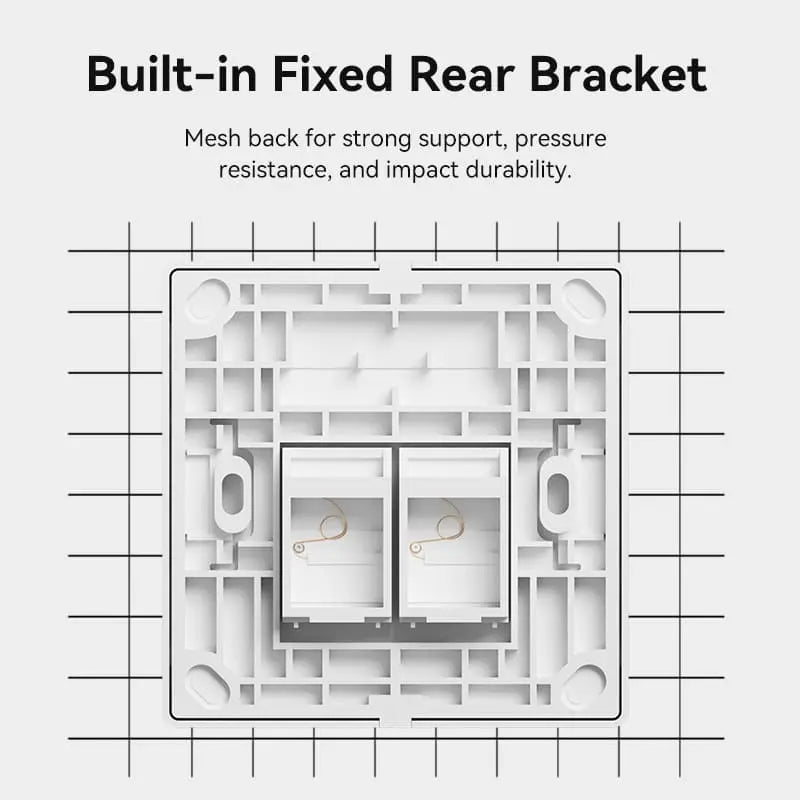 Vention 2-Port Keystone Jack Wall Plate - Vention