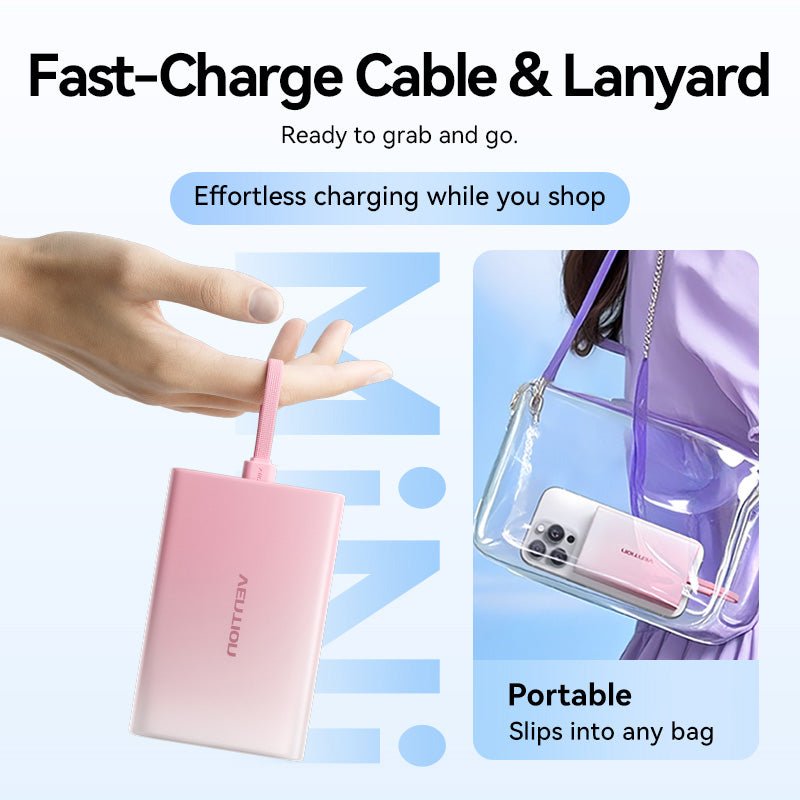 Vention 10000mAh Power Bank (USB-C + Lightning + USB-A) 22.5W LED Display Type - Vention