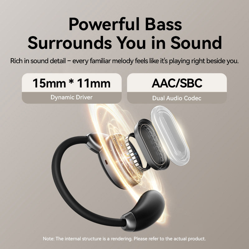 <tc>Vention</tc> Headphone Nirkabel Bluetooth OpenEar OpenBeat O15 Hitam