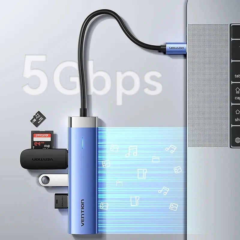 Vention 5-in-1 USB-C Docking Station - Vention