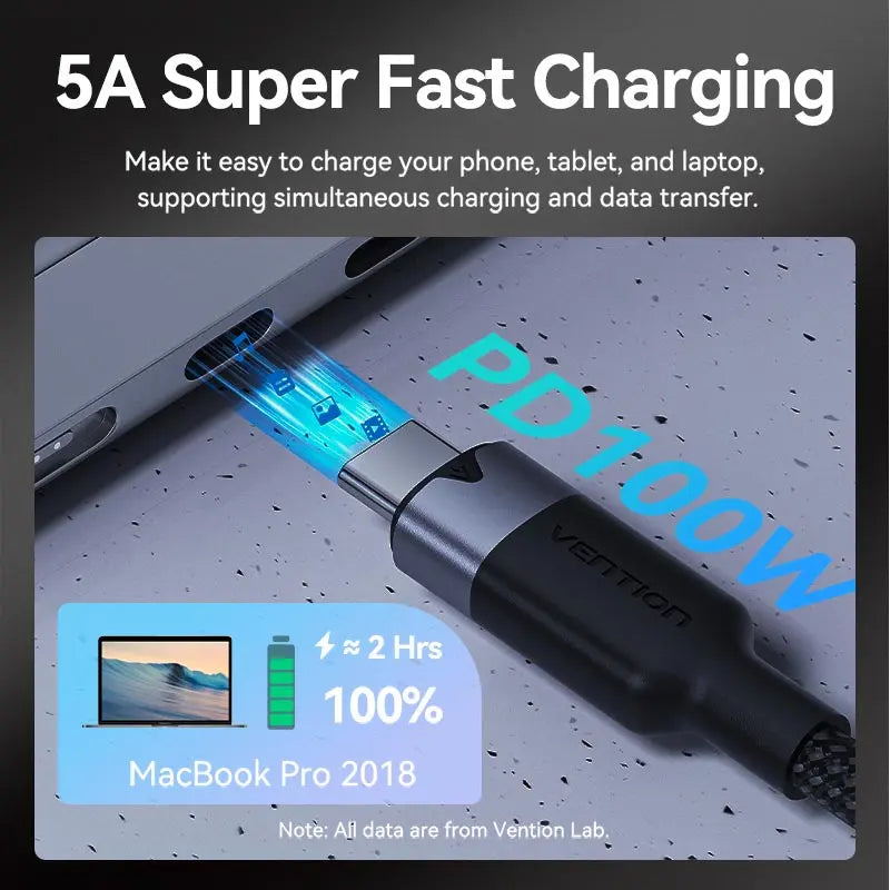 Vention USB 3.2 Gen2 C Male to C Female 10Gbps Extension Cable Aluminum Alloy Type - Vention
