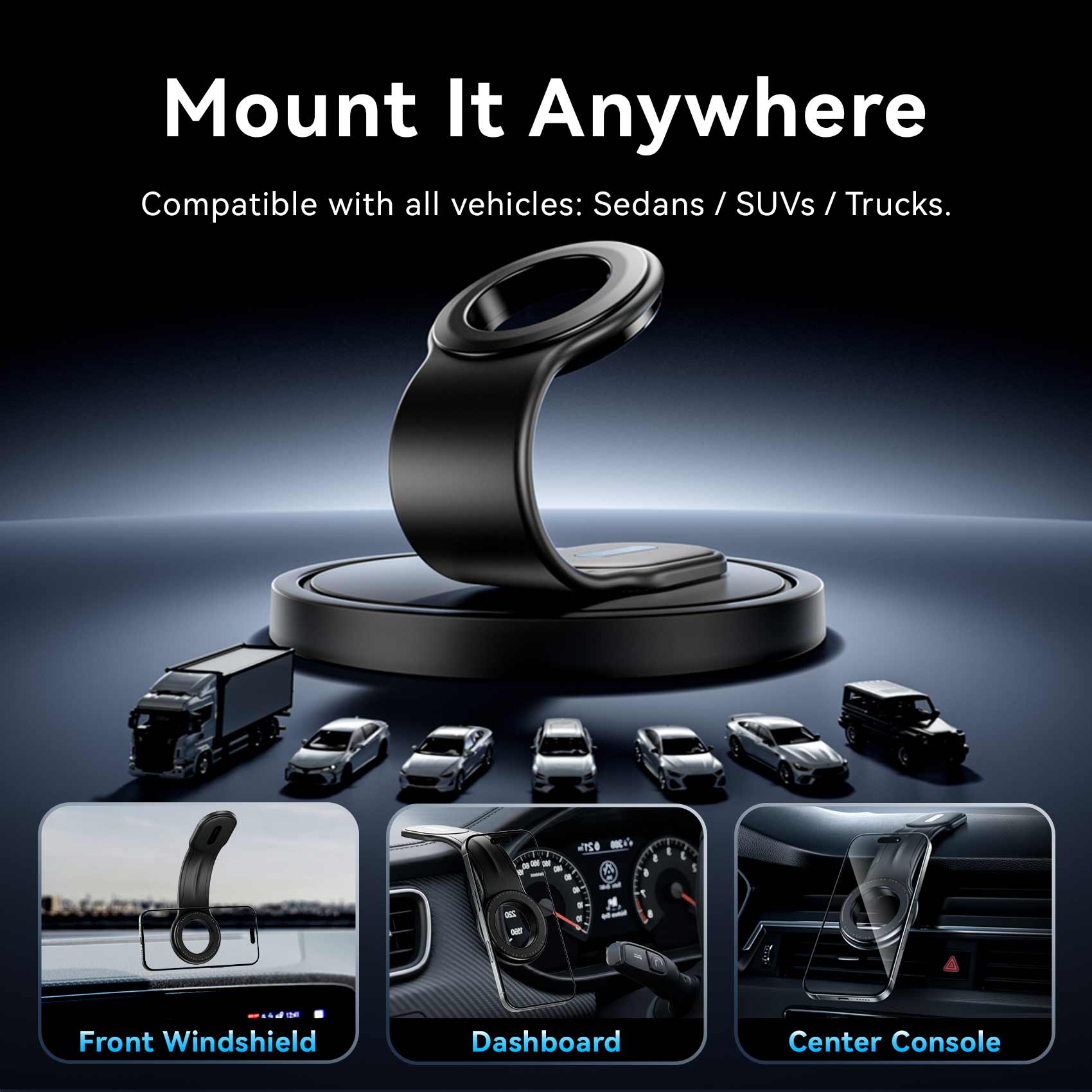 <tc>Vention</tc> Support magnétique pour téléphone de voiture