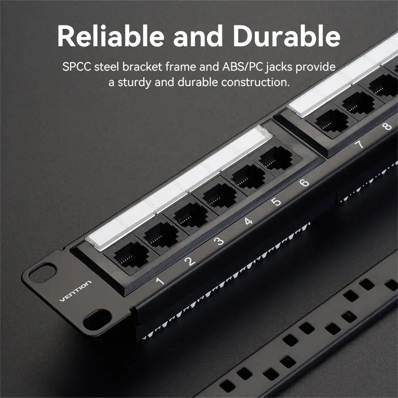Vention 24-port Cat6 Unshielded Patch Panel - Vention