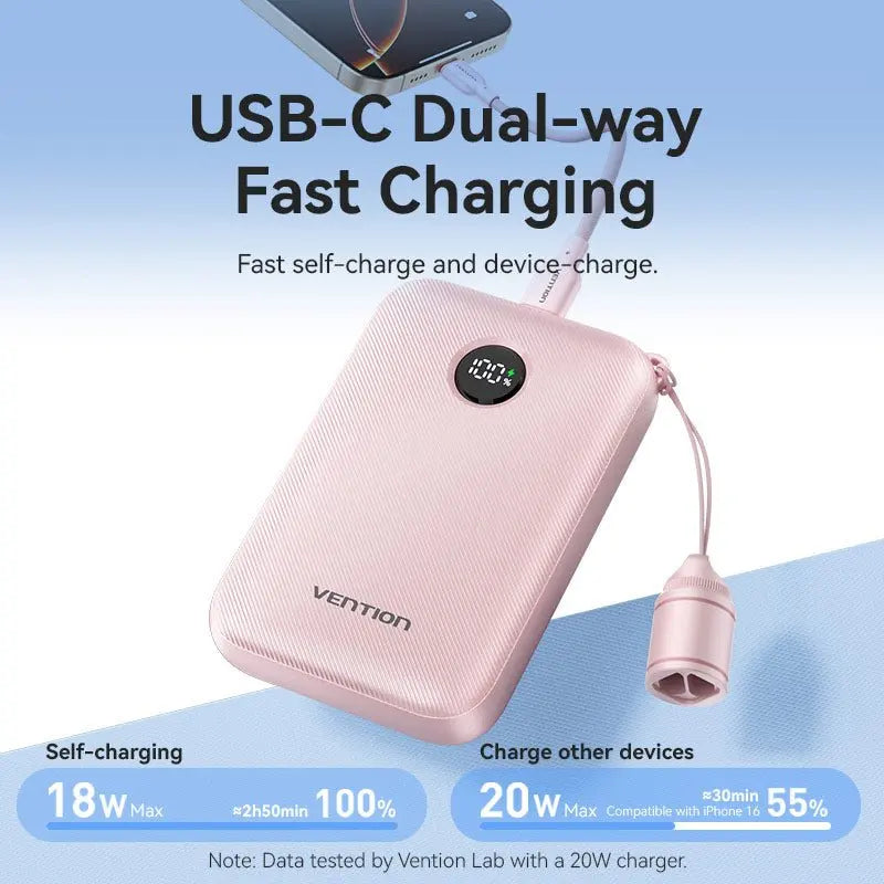 Vention 10000mAh Power Bank 22.5W - Vention