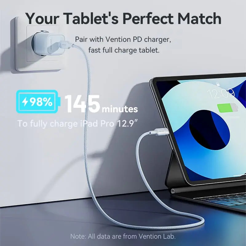 Vention USB 2.0 Type-C Male to Lightning Male 3A Cable Aluminum Alloy Type - Vention
