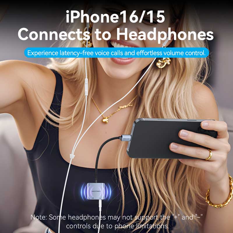 Vention USB-C Male to 3.5mm Female Audio Adapter with Fast Charging Port - Vention