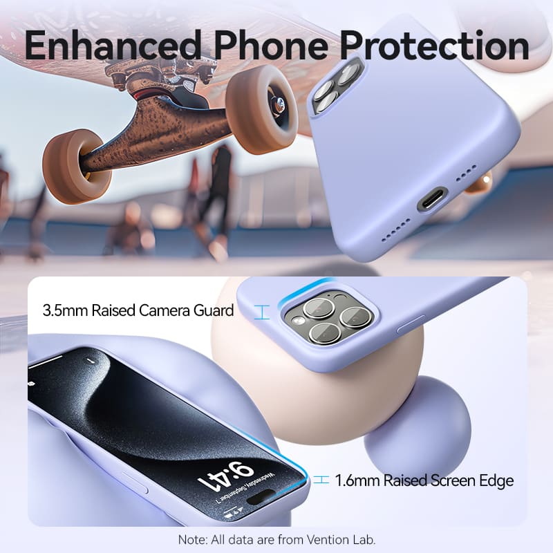 MagSafe özellikli iPhone 16 için Vention Sıvı Silikon Kılıf