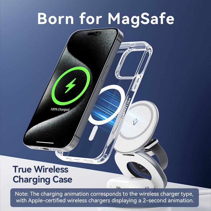 Vention Concise Impact Case for iPhone 13 with MagSafe Transparent - Vention