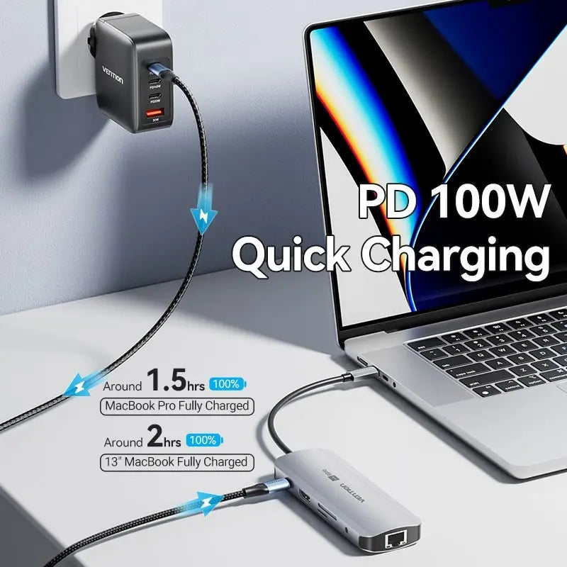 Vention 9-in-1 USB-C Docking Station - Vention