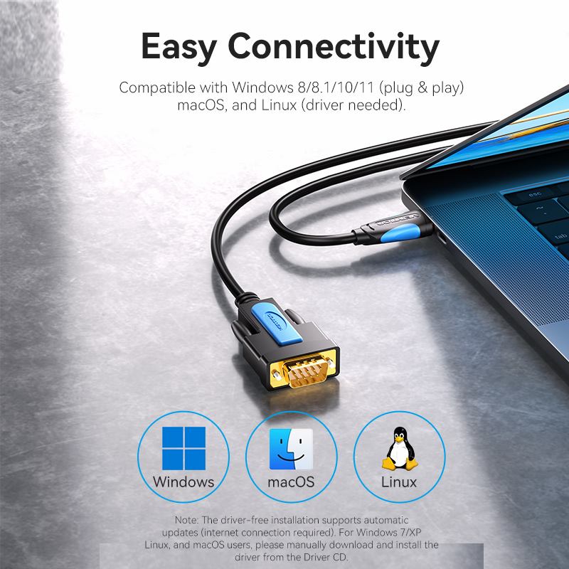 USB to RS232 Serial Converter 1/1.5/2/3M