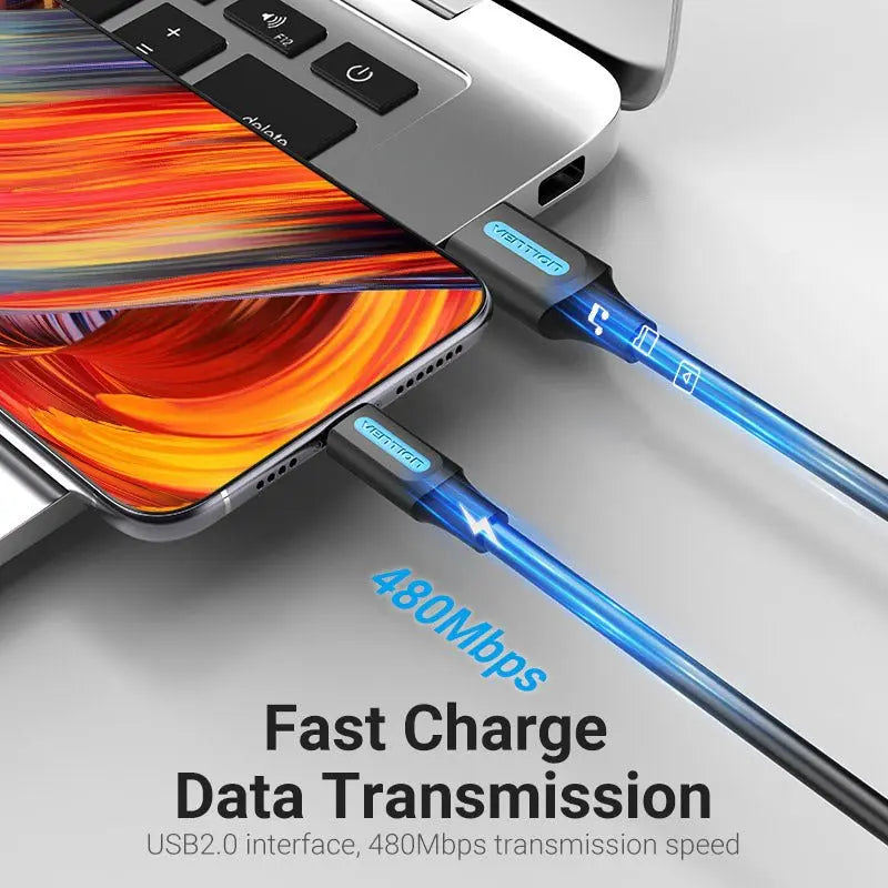 Vention USB 2.0 A Male to C Male 5A Cable PVC Type - Vention