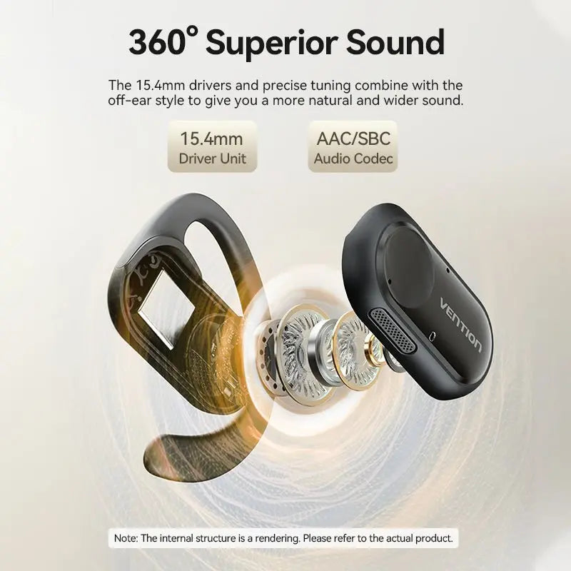 Vention Wireless Bluetooth Open Ear Headphones OpenBeat - Vention