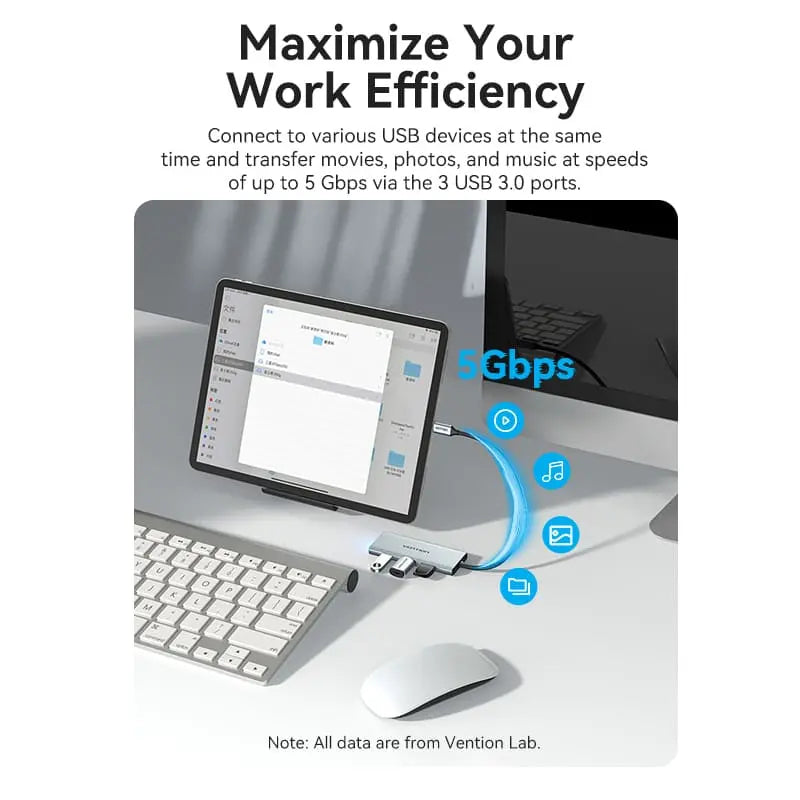 Vention 7-in-1 USB-C Docking Station - Vention