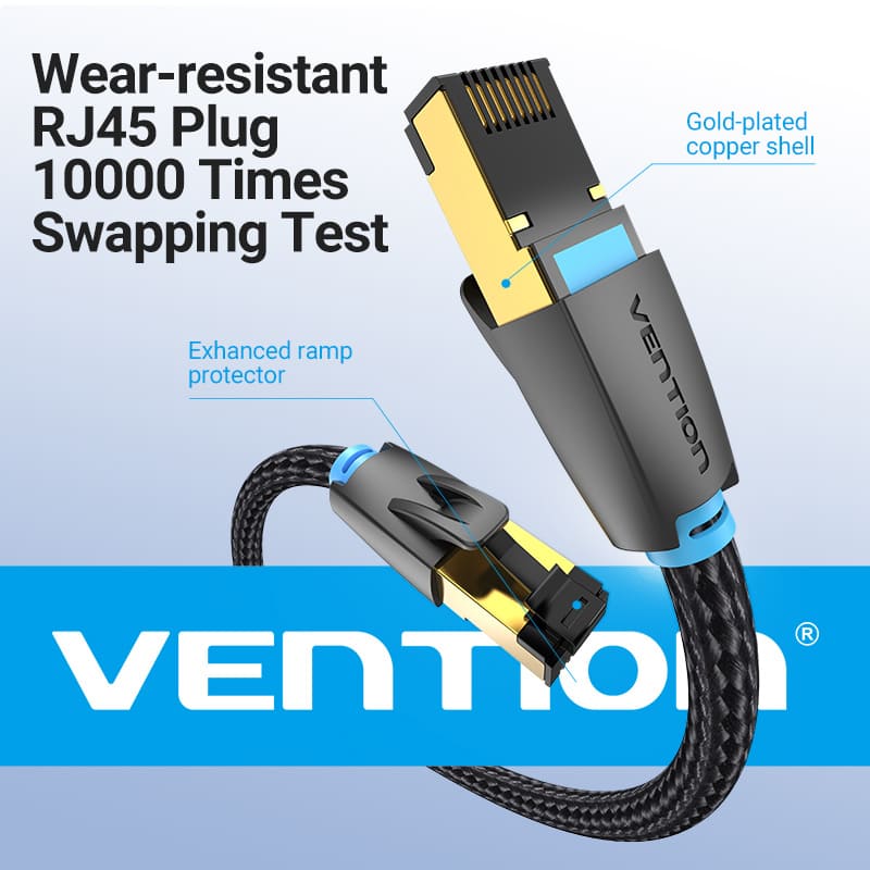 <tc>Vention</tc> Câble de raccordement Ethernet SFTP Cat8