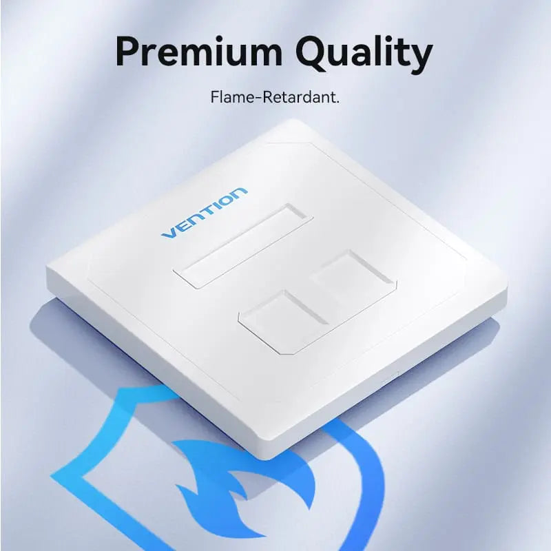 Vention 2-Port Keystone Jack Wall Plate - Vention