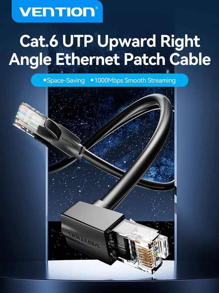 Vention Cat6 UTP Right Angle Ethernet Patch Cable - Vention
