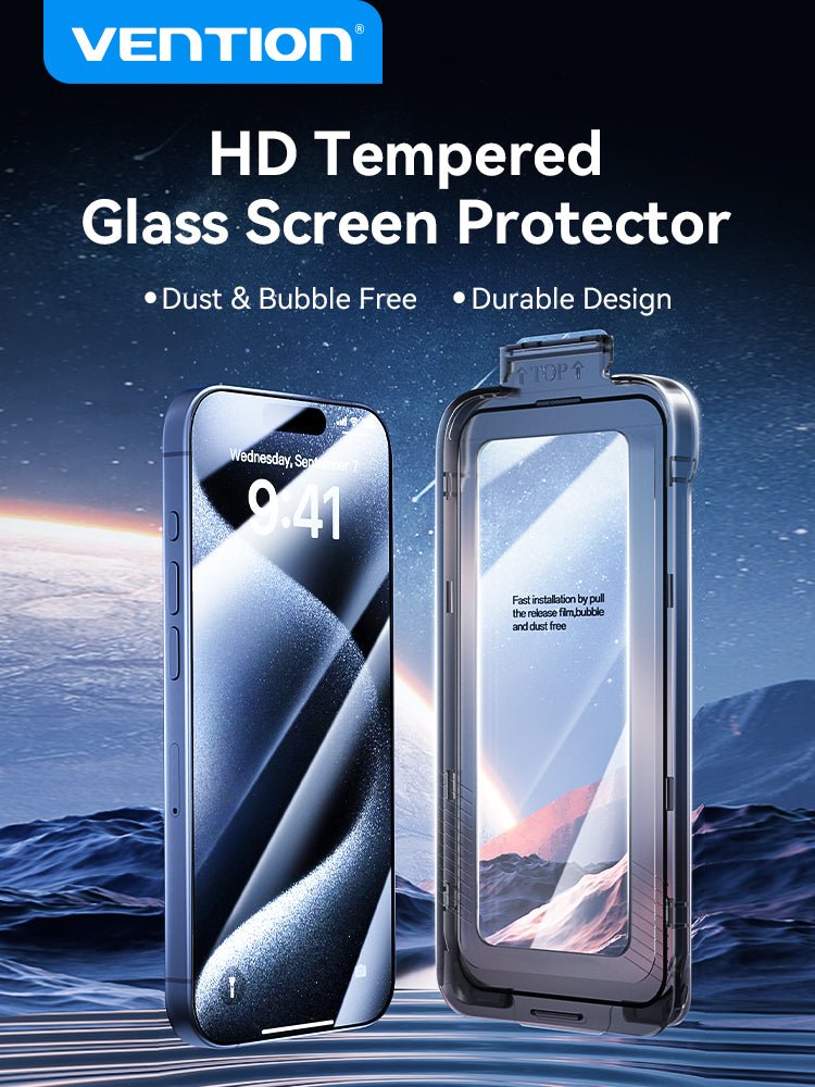 Vention HD Tempered Glass Screen Protector for iPhone 17/iPhone 17 Air/ iPhone 17 Pro/ iPhone 17 Pro - Vention