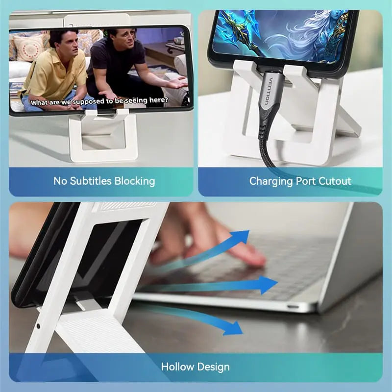 Vention Portable Phone Stand for Desk Plastic Type - Vention