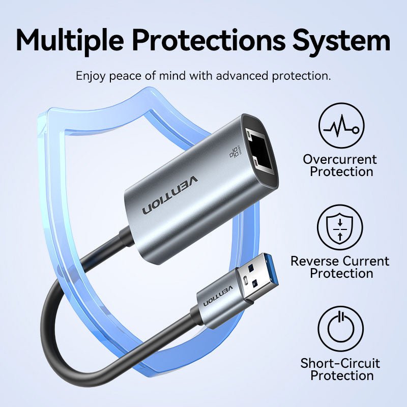 Vention USB-A to Gigabit Ethernet Adapter - Vention