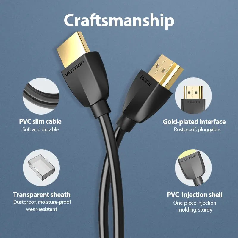 Vention Portable HDMI™ Cable Black - Vention