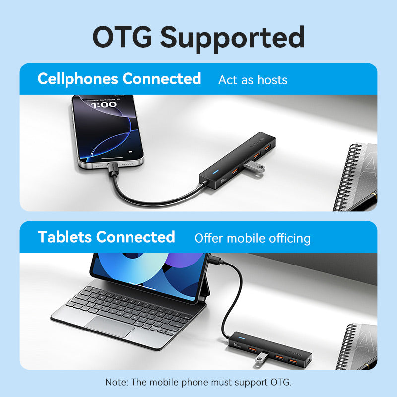 Vention USB-C - USB 3.2 Gen 2 Tip-A x 4/PD 10G Hub 0,15M Siyah