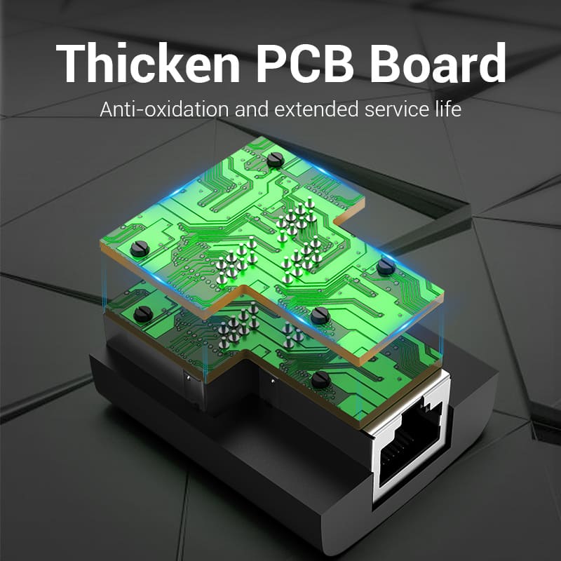 <tc>Vention</tc> RJ45 分离器适配器 黑色 PVC 类型