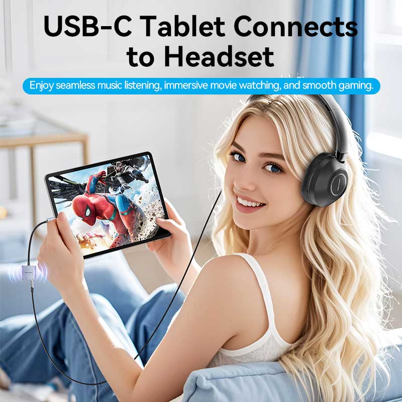 Vention USB-C Male to 3.5mm Female Audio Adapter with Fast Charging Port - Vention