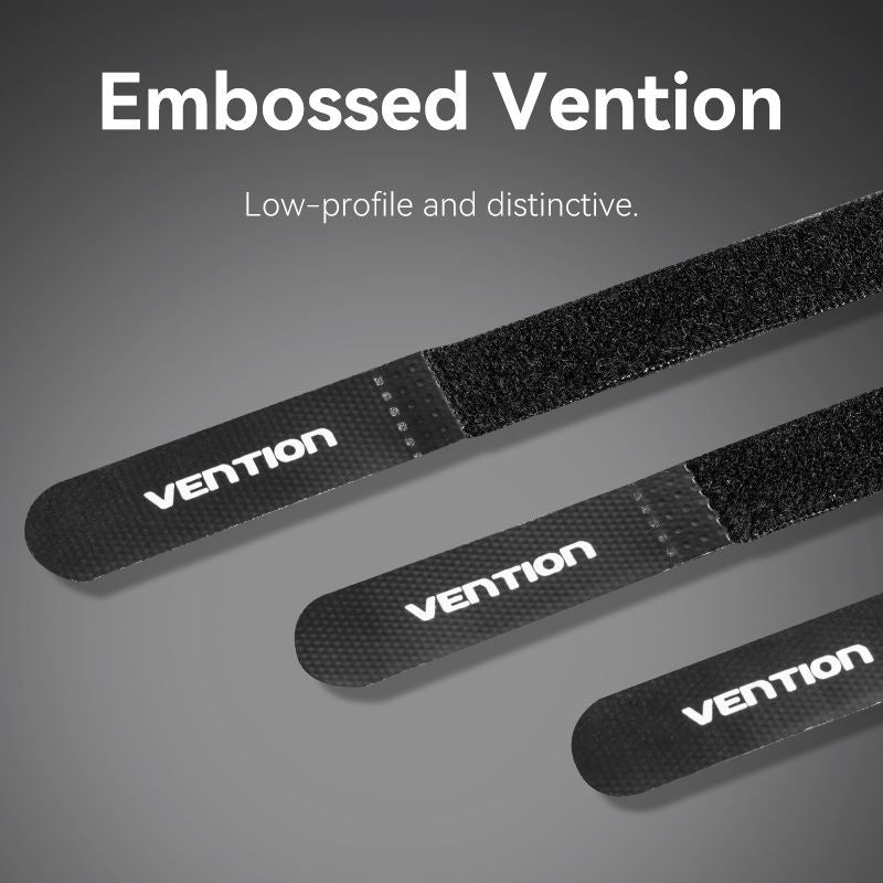 <tc>Vention</tc> 钩环扎带 120mm x 12mm 黑色
