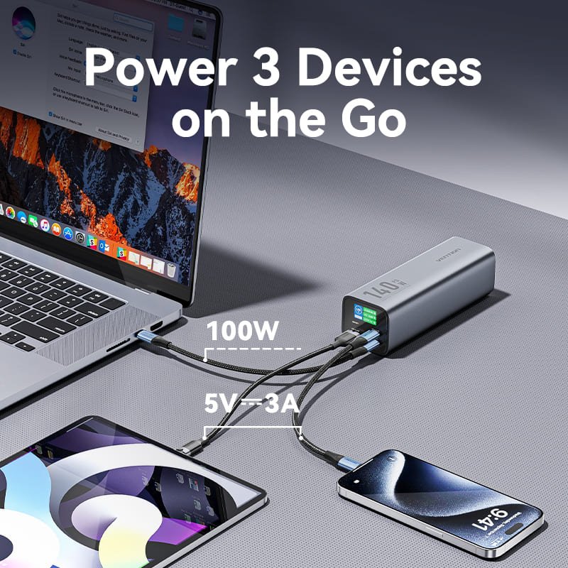 Vention 27000mAh Power Bank 140W - Vention