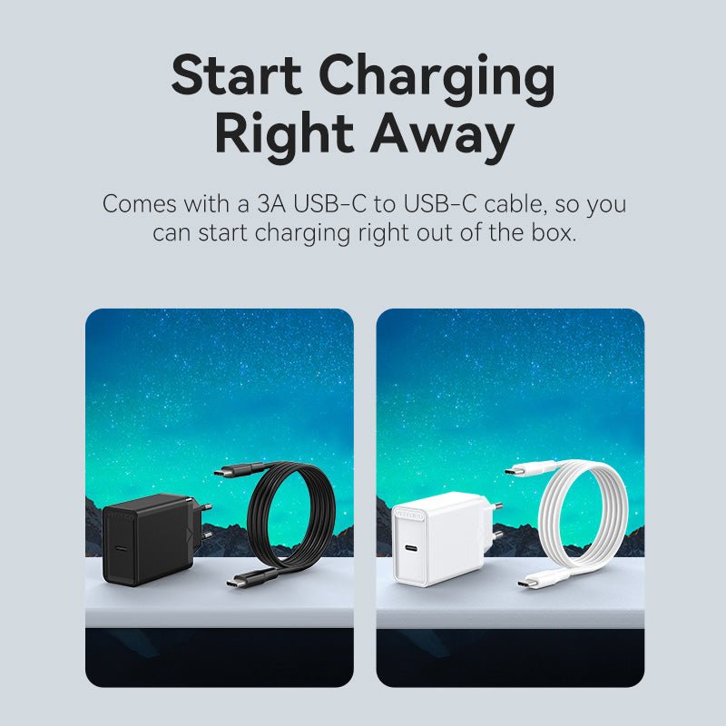 Vention 1-Port USB-C Wall Charger 25W EU-Plug - Vention