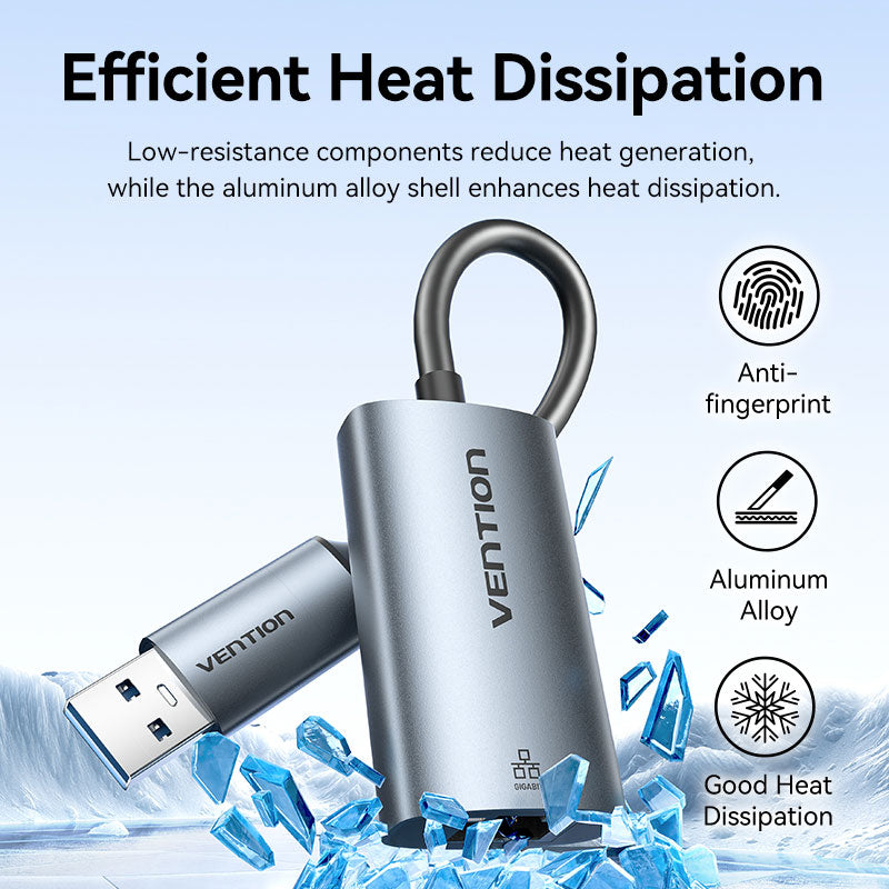 <tc>Vention</tc> Adaptor USB-C/USB-A ke Gigabit Ethernet