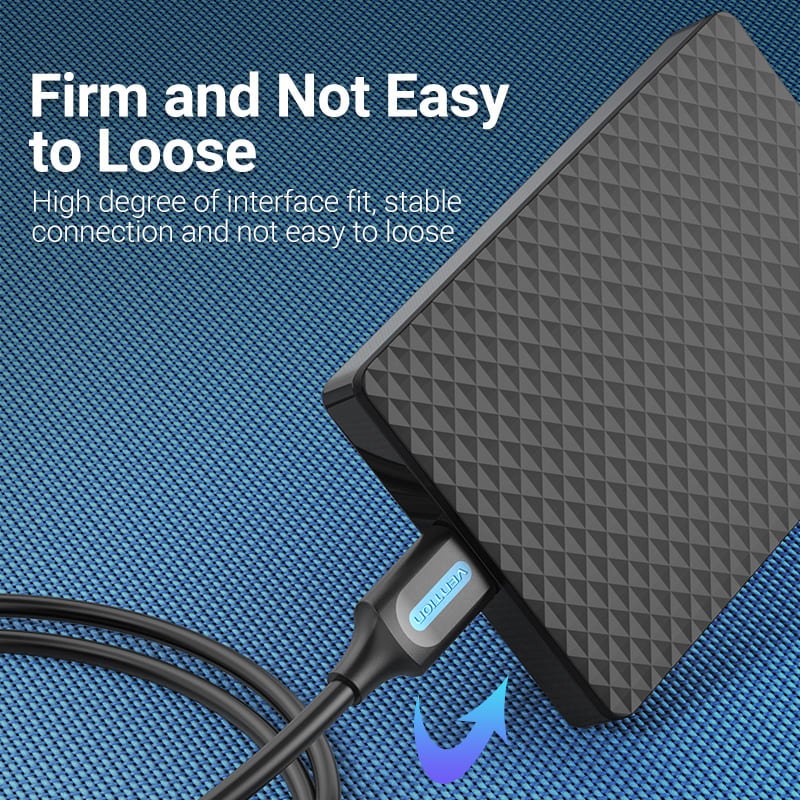 USB 2.0 A Male to Mini-B Male Cable - Vention