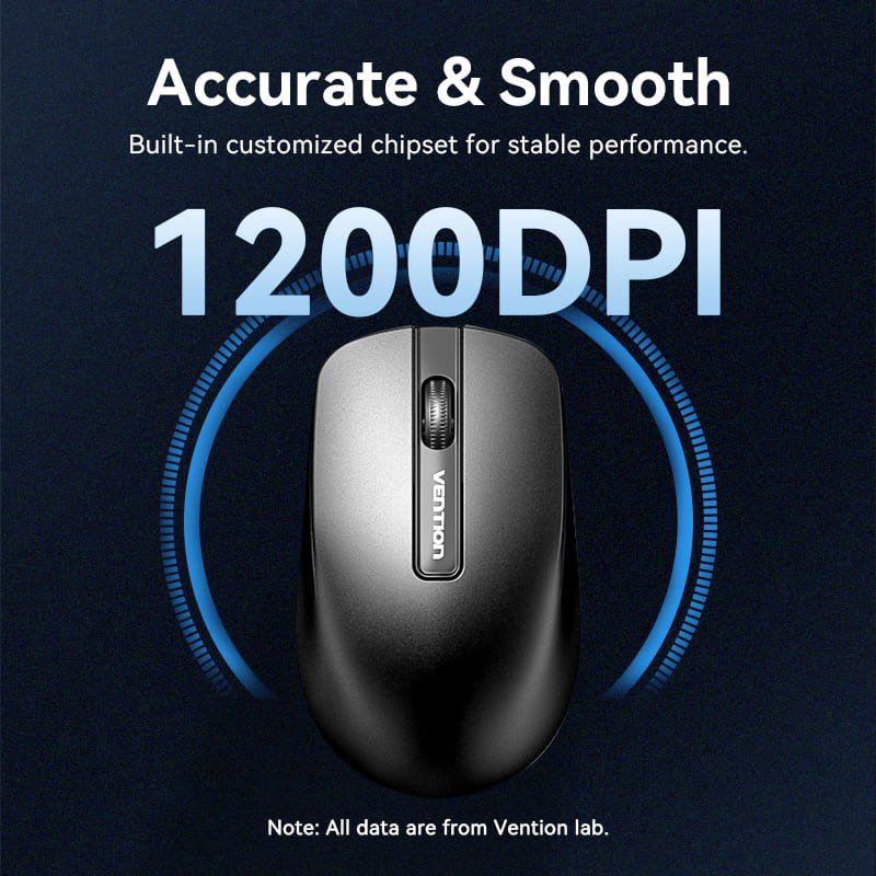 Vention USB Wired Full-Sized Keyboard and Mouse Combo Black Slim Type - US English Layout - Vention