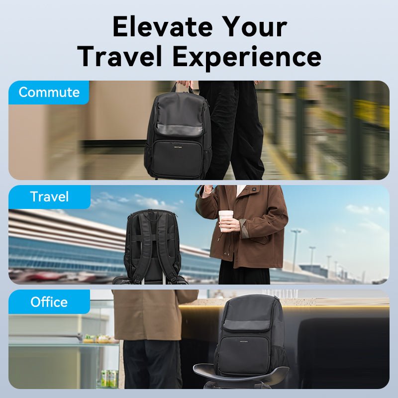 Vention Laptop Backpack (45cm x 28cm x 15cm) Black - Vention