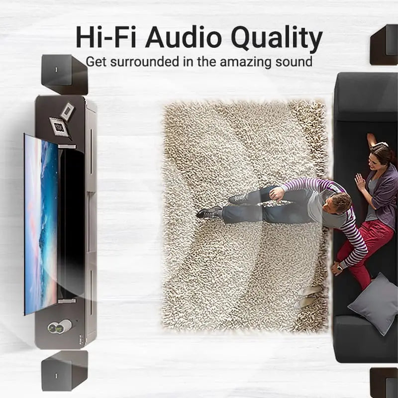 Vention Cotton Braided 8K HDMI™ Cable Black - Vention