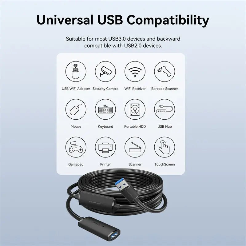 Vention USB 3.0 Active Extension Cable - Vention