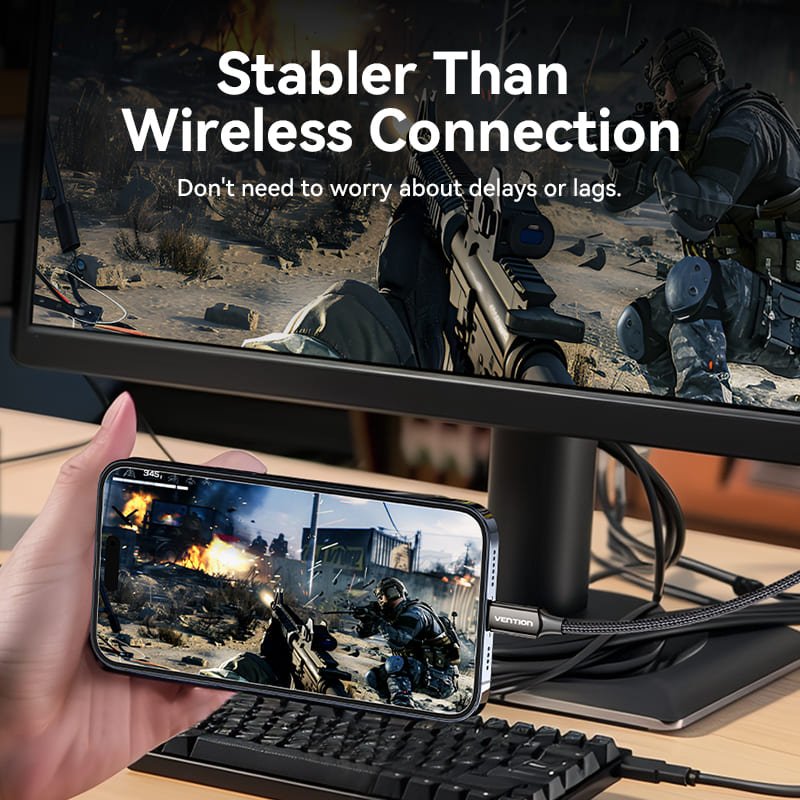 Vention 8K Bi-Directional USB-C to DisplayPort Cable - Vention