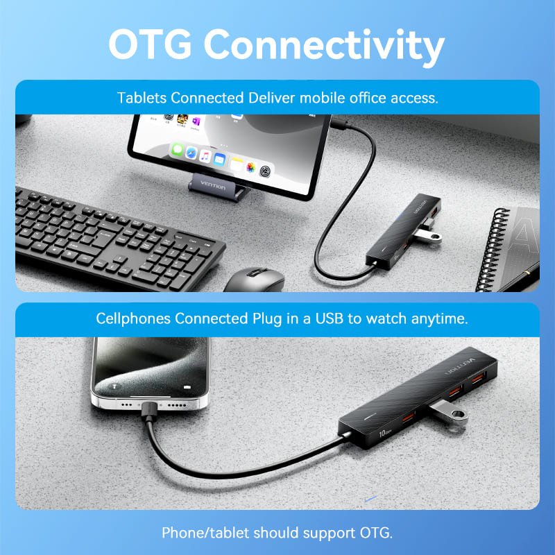 Vention 5-in-1 USB 3.2 Gen 2 Hub - Vention