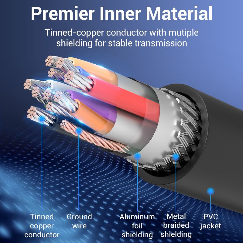 USB 3.0 A Male to Micro-B Male Cable with USB Power Supply 0.5/1M Black PVC Type