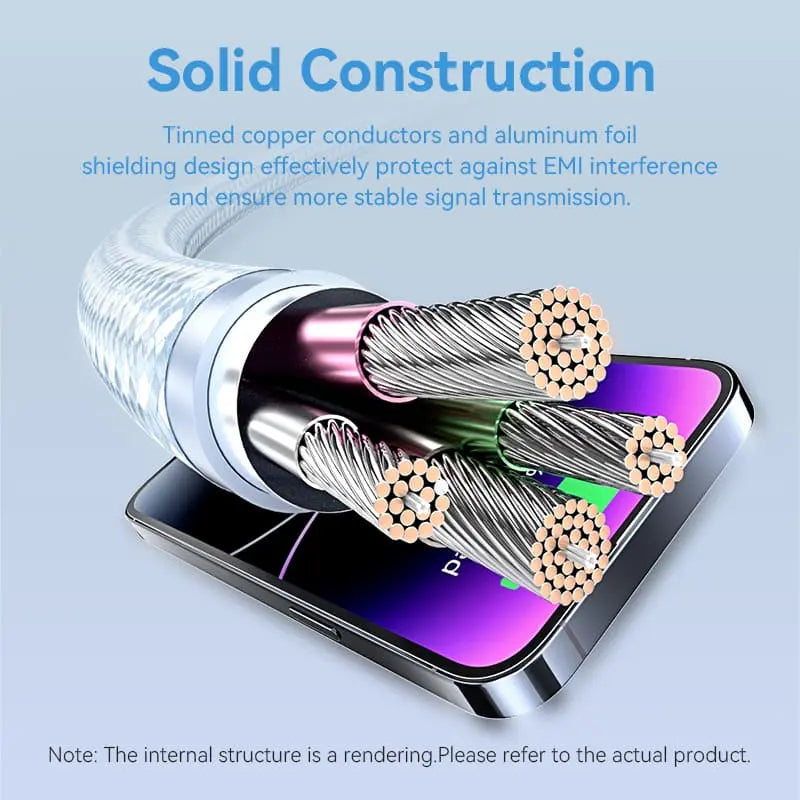 Vention USB 2.0 Type-A Male to Lightning Male 2.4A Cable Aluminum Alloy Type - Vention