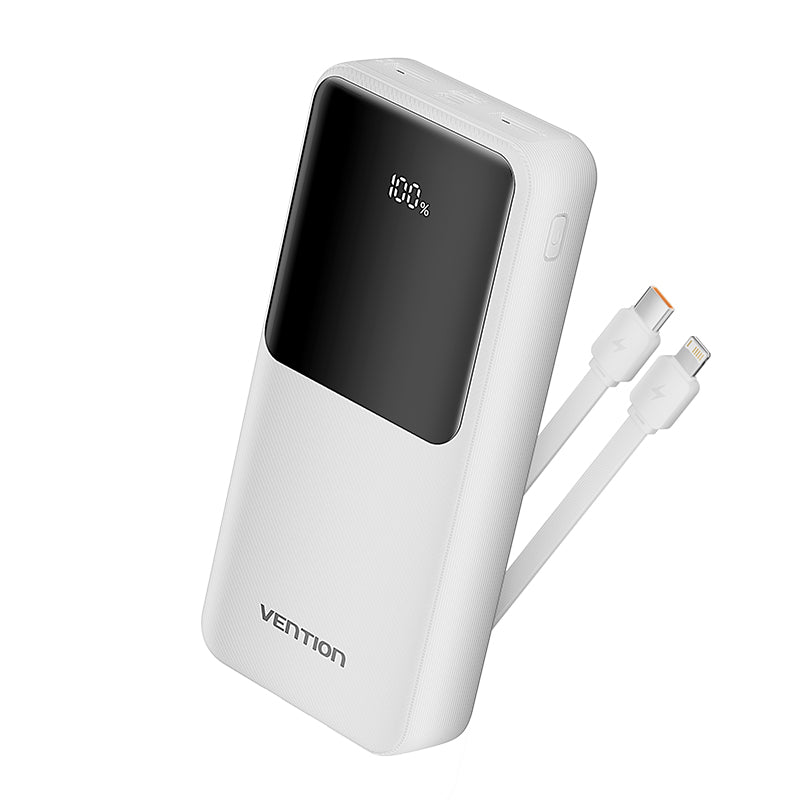 20000mAh Power Bank (Micro-USB + USB-C + USB-A + USB-A)