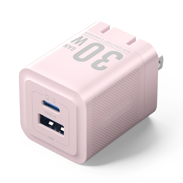Vention 2-Port USB (C + A) GaN Charger (30W/30W) US Plug - Vention