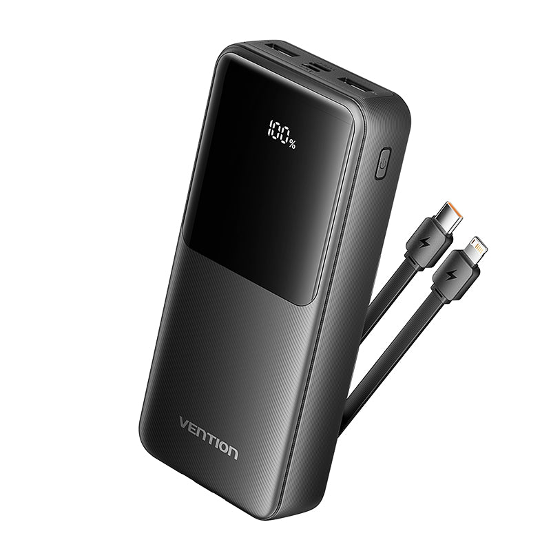 20000mAh Power Bank (Micro-USB + USB-C + USB-A + USB-A)