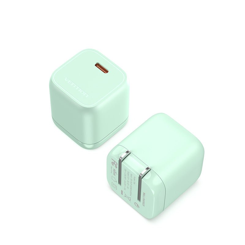 Vention 1-port USB-C GaN Charger(30W) US-Plug White - Vention