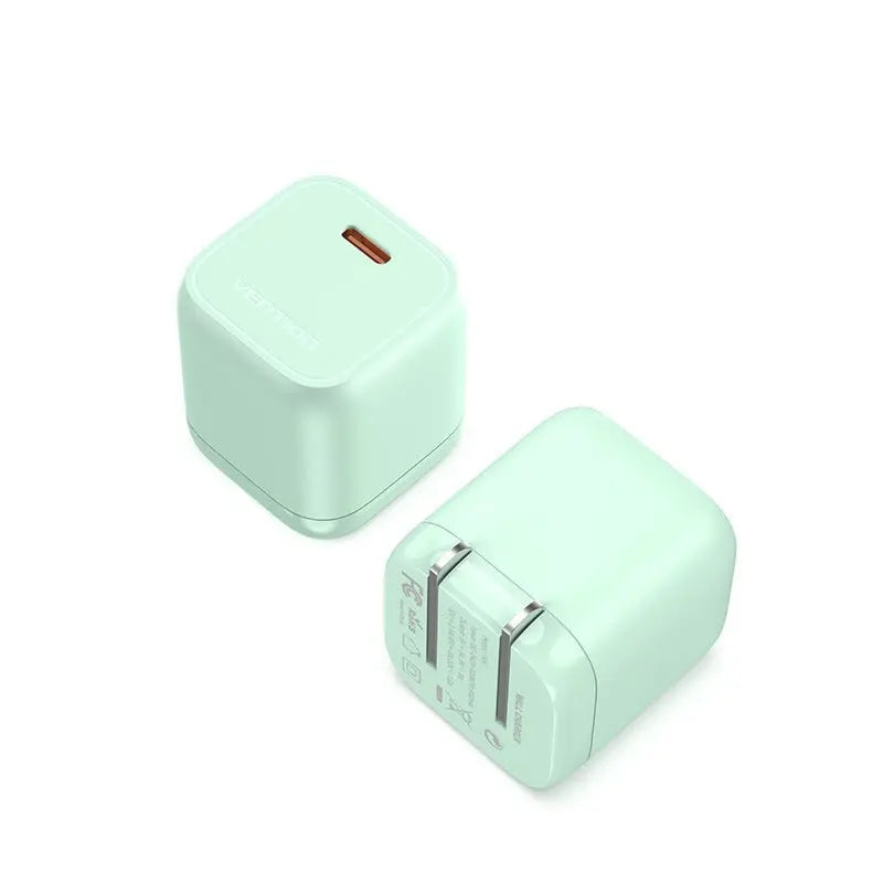 Vention 1-port USB-C GaN Charger(30W) US-Plug White - Vention