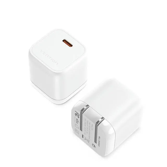 Vention 1-port USB-C GaN Charger(30W) US Plug - Vention
