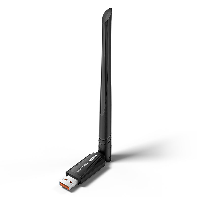 <tc>Vention</tc> Adaptor USB Wi-Fi Dual Band AX900 Dengan Antena Penguatan Tinggi Hitam