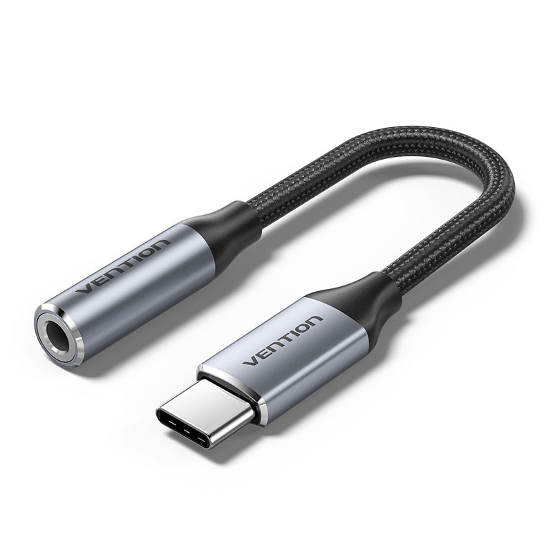 <tc>Vention</tc> USB-C Male ke Jack Earphone 3,5MM dengan Adaptor DAC Tipe Paduan Aluminium