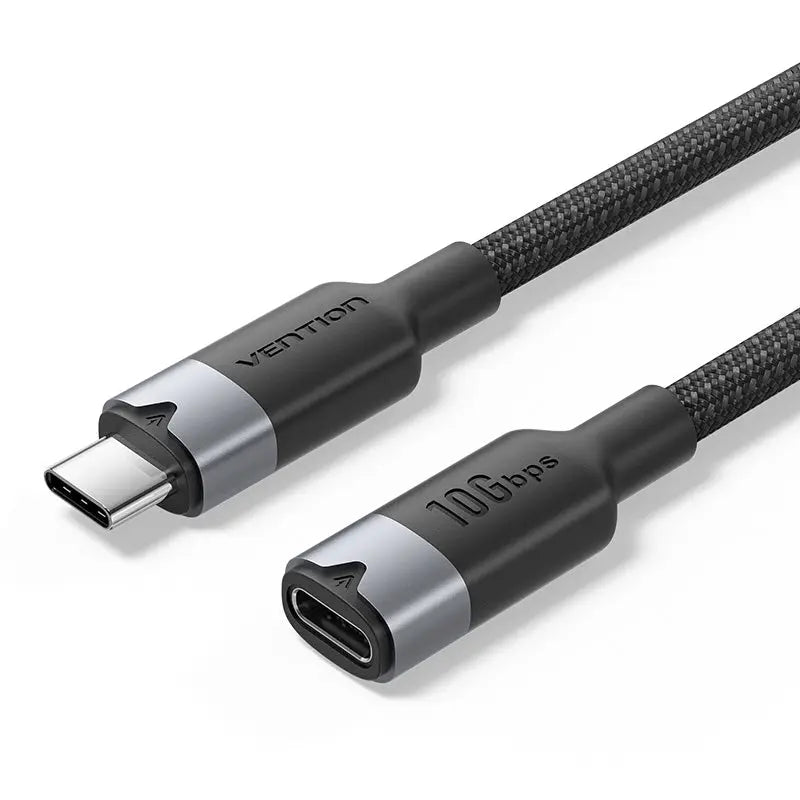 Vention USB 3.2 Gen2 C Male to C Female 10Gbps Extension Cable Aluminum Alloy Type - Vention